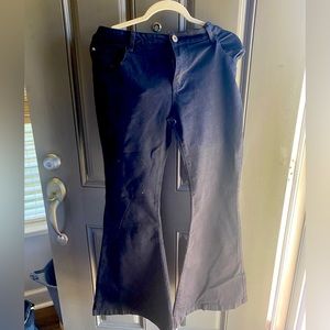 Glamour Flare Jeans in Black XXXL